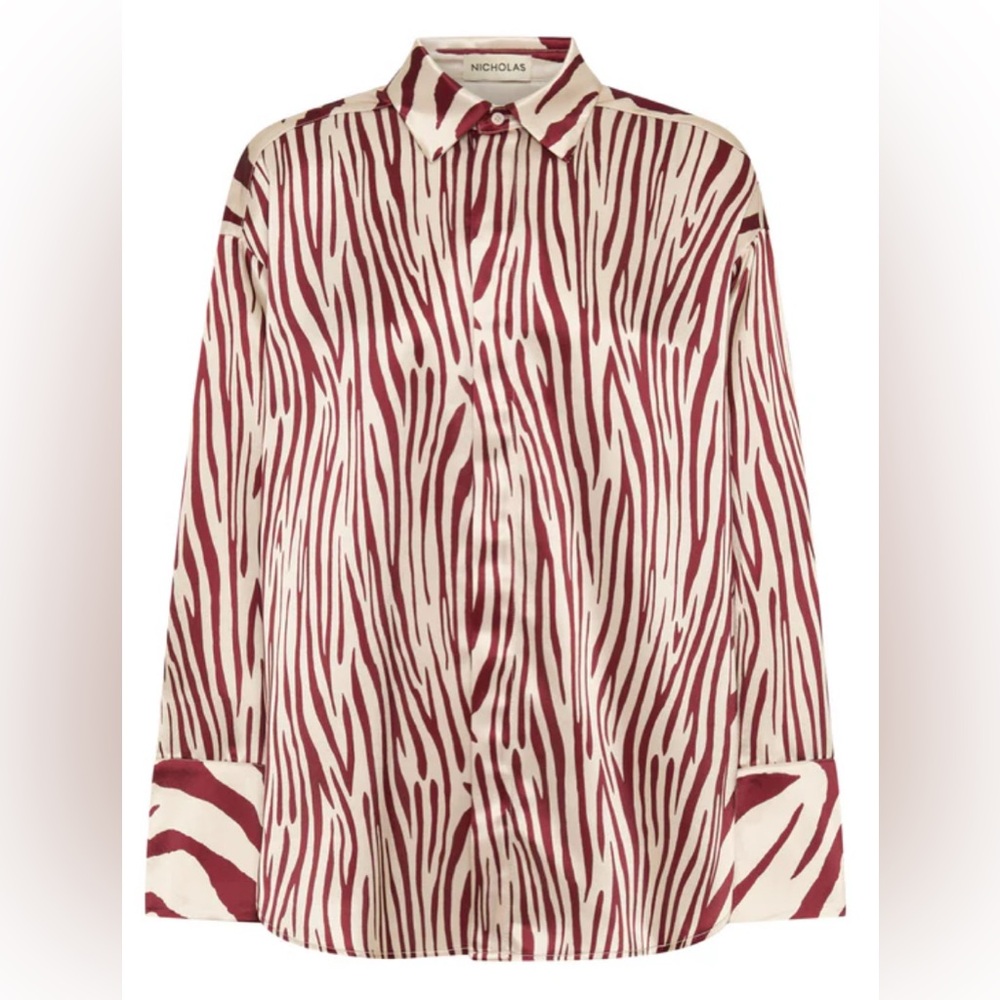 NWT - Nicholas Long Sleeve Taja Button Down Shirt - Size US4